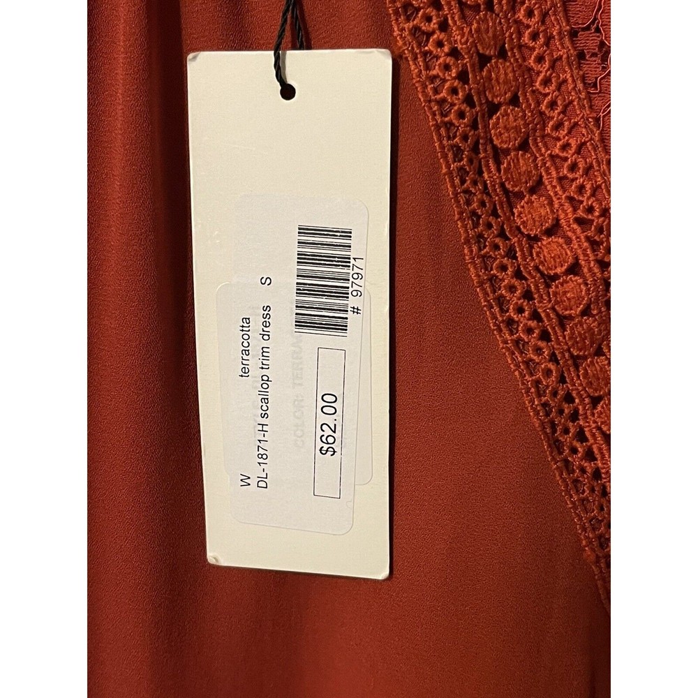 NWT Strut & Bolt Dress Women's Size Small Terracotta‎ Orange Lace - Picture 8 of 8